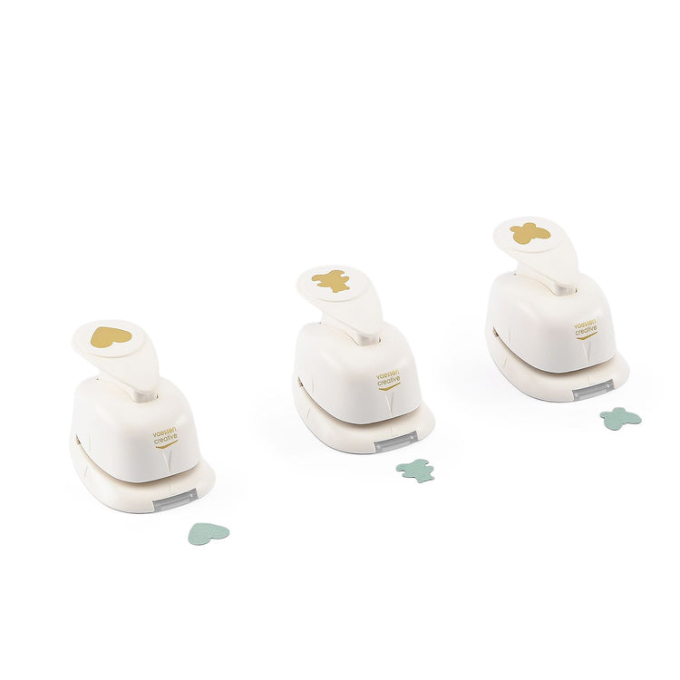 Vaessen creative • figuurpons set beer hart vlinder small 3st