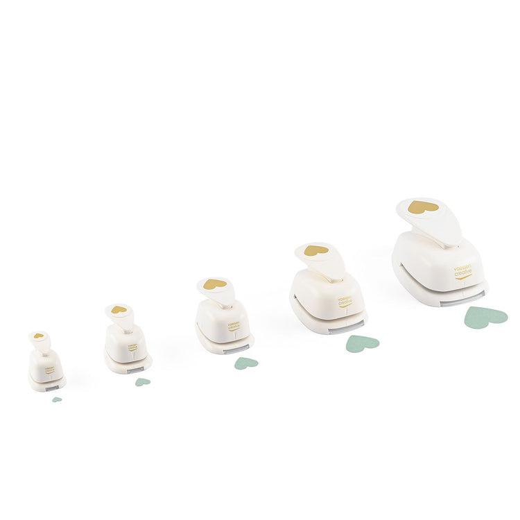 Vaessen creative • figuurpons set hartjes 5st