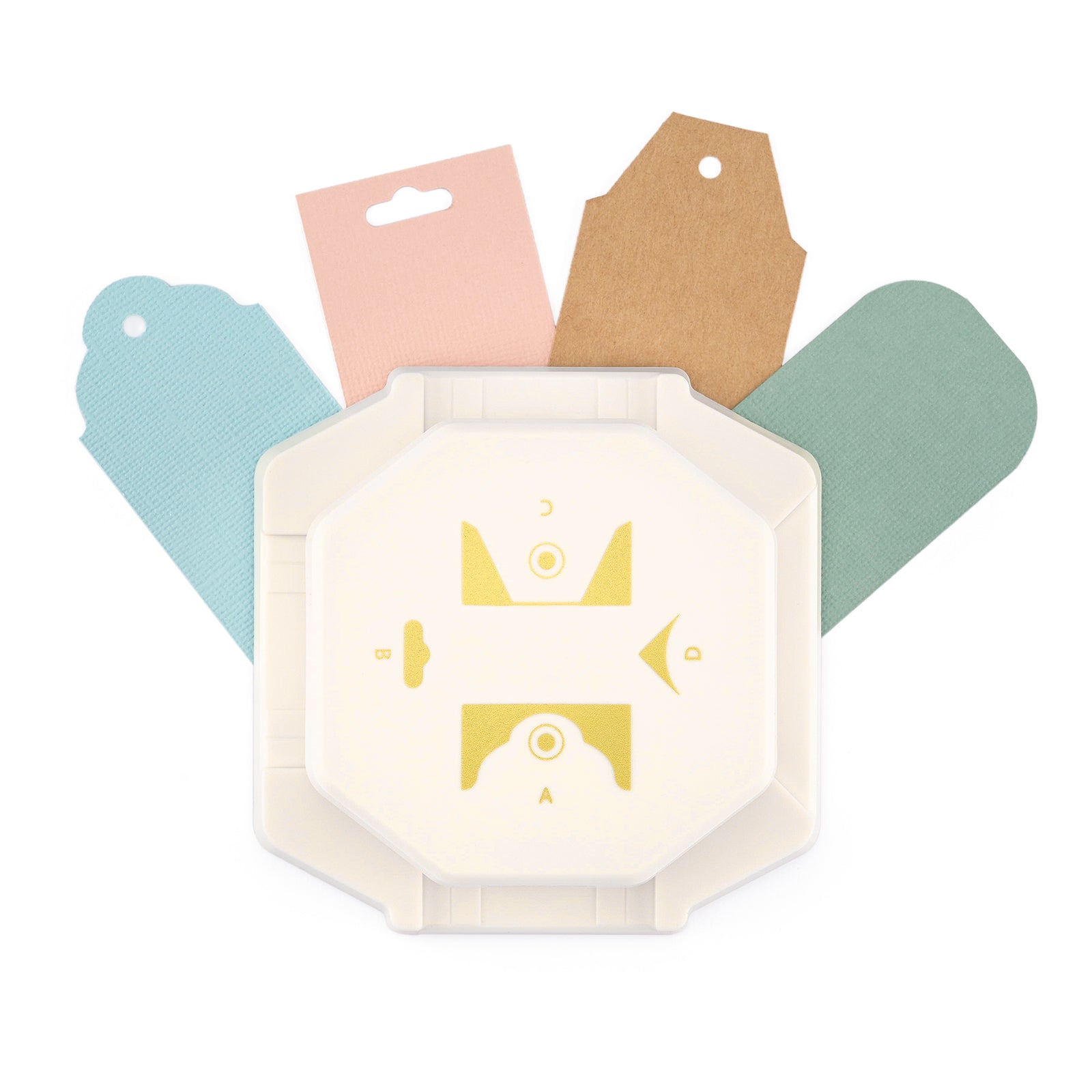 Vaessen creative • 4-in-1 hoekpons klassieke labels
