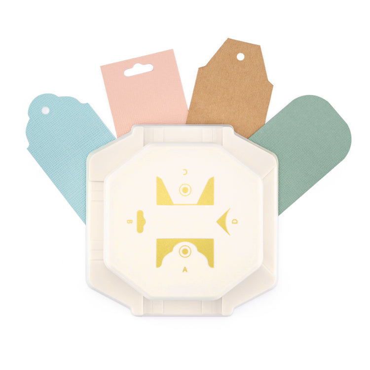 Vaessen creative • 4-in-1 hoekpons klassieke labels