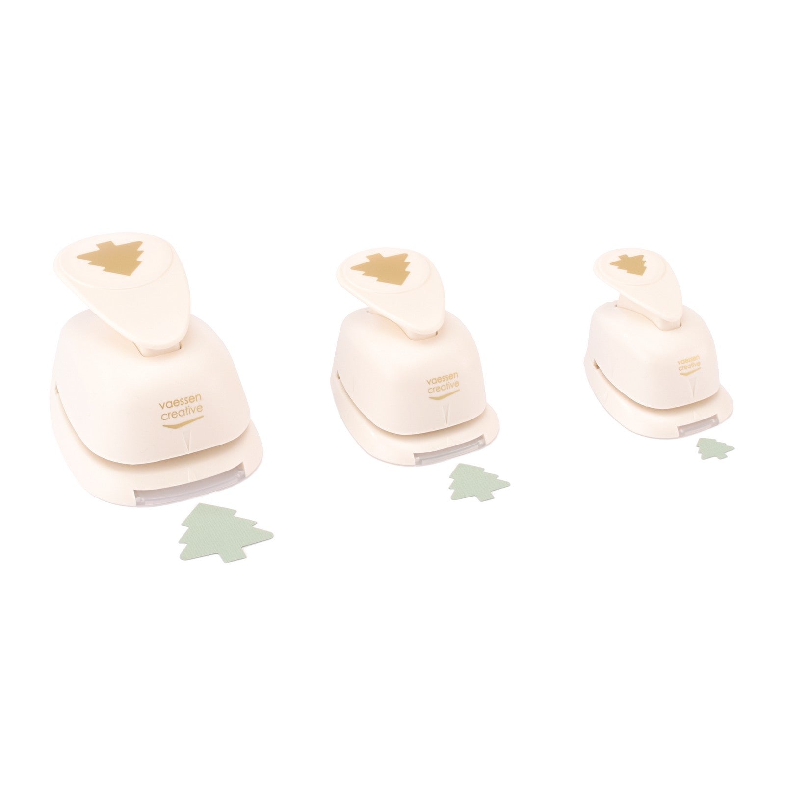 Vaessen creative • figuurpons set kerstbomen 3st.