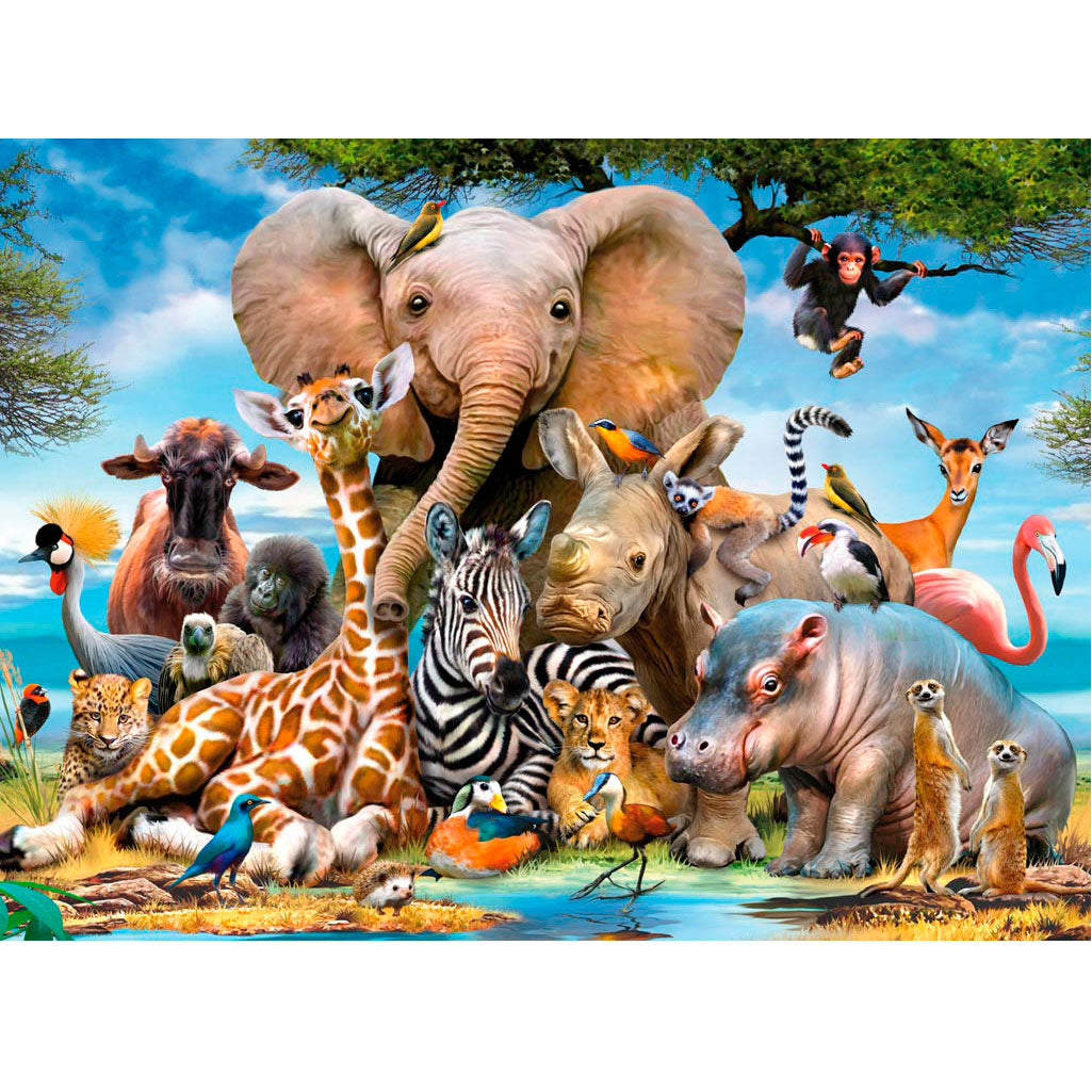 Ravensburger puzzel afrikaanse vrienden - legpuzzel - 300 stukjes