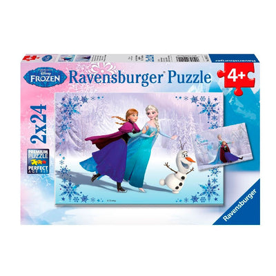 Ravensburger - Frozen Puzzel: Zussen voor altijd 2x24 stuks