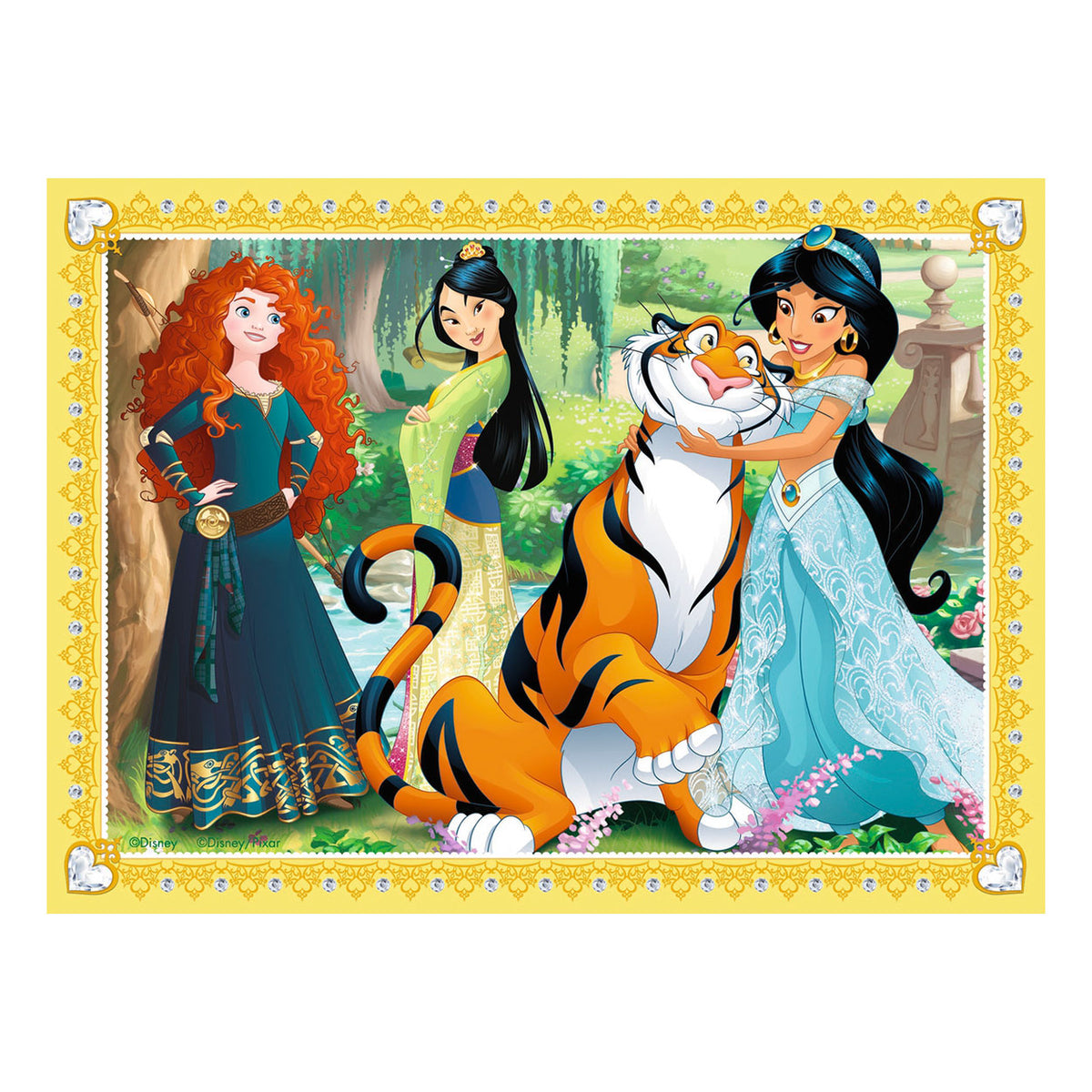 Ravensburger disney princess puzzel, 4in1
