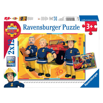 Ravensburger - Brandweerman Sam: Sam aan het Werk 2x12 stuks