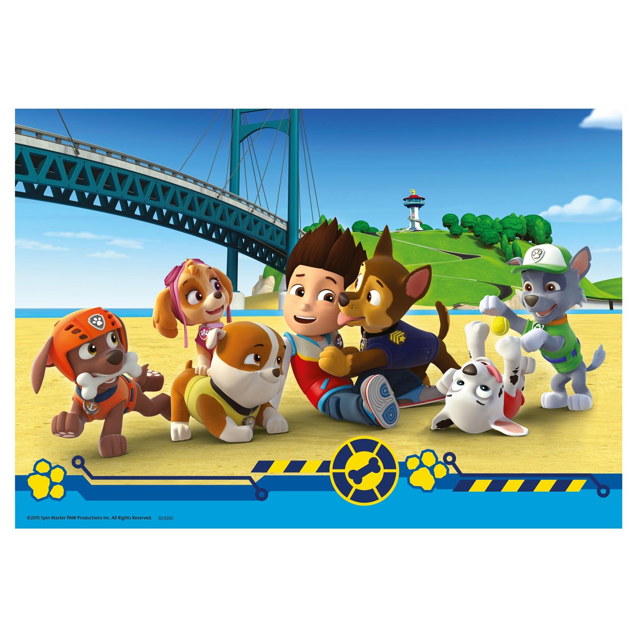 Ravensburger puzzel paw patrol: hulpvaardige speurneuzen - 2x24 stukjes - kinderpuzzel