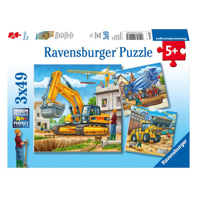 Ravensburger - Grote Bouwvoertuigen 3x49st.