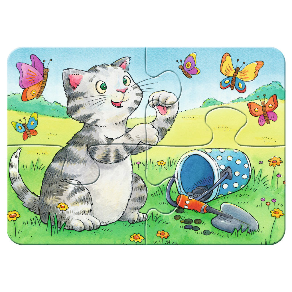 Ravensburger schattige huisdieren- my first puzzels -2+4+6+8 stukjes - kinderpuzzel