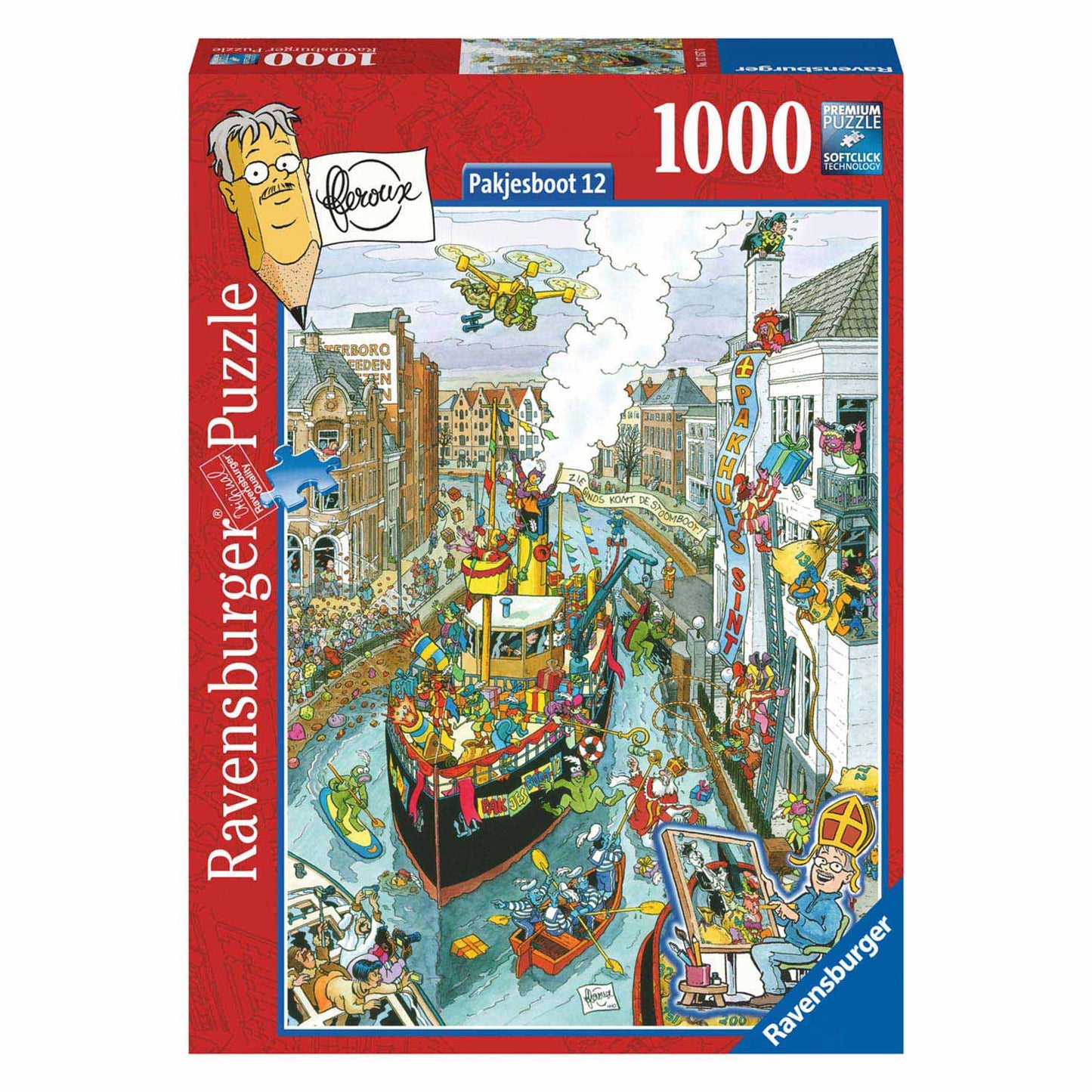 Legpuzzel Stoomboot Sinterklaas, 1000st.