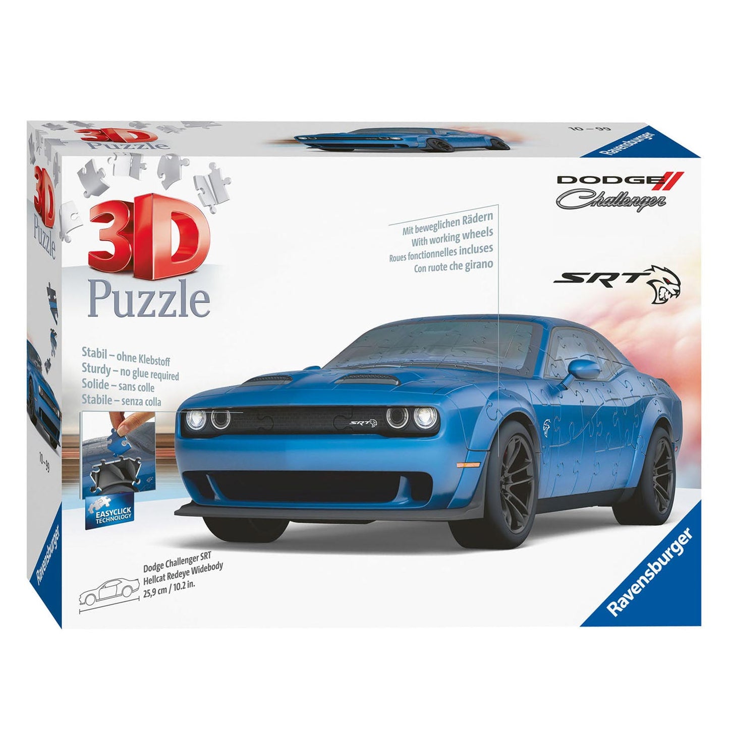 Ravensburger - 3D Puzzel - Dodge Challenger Hellcat Redeye