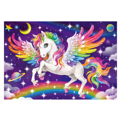 Ravensburger puzzel unicorn and pegasus - legpuzzel - 2x24 stukjes
