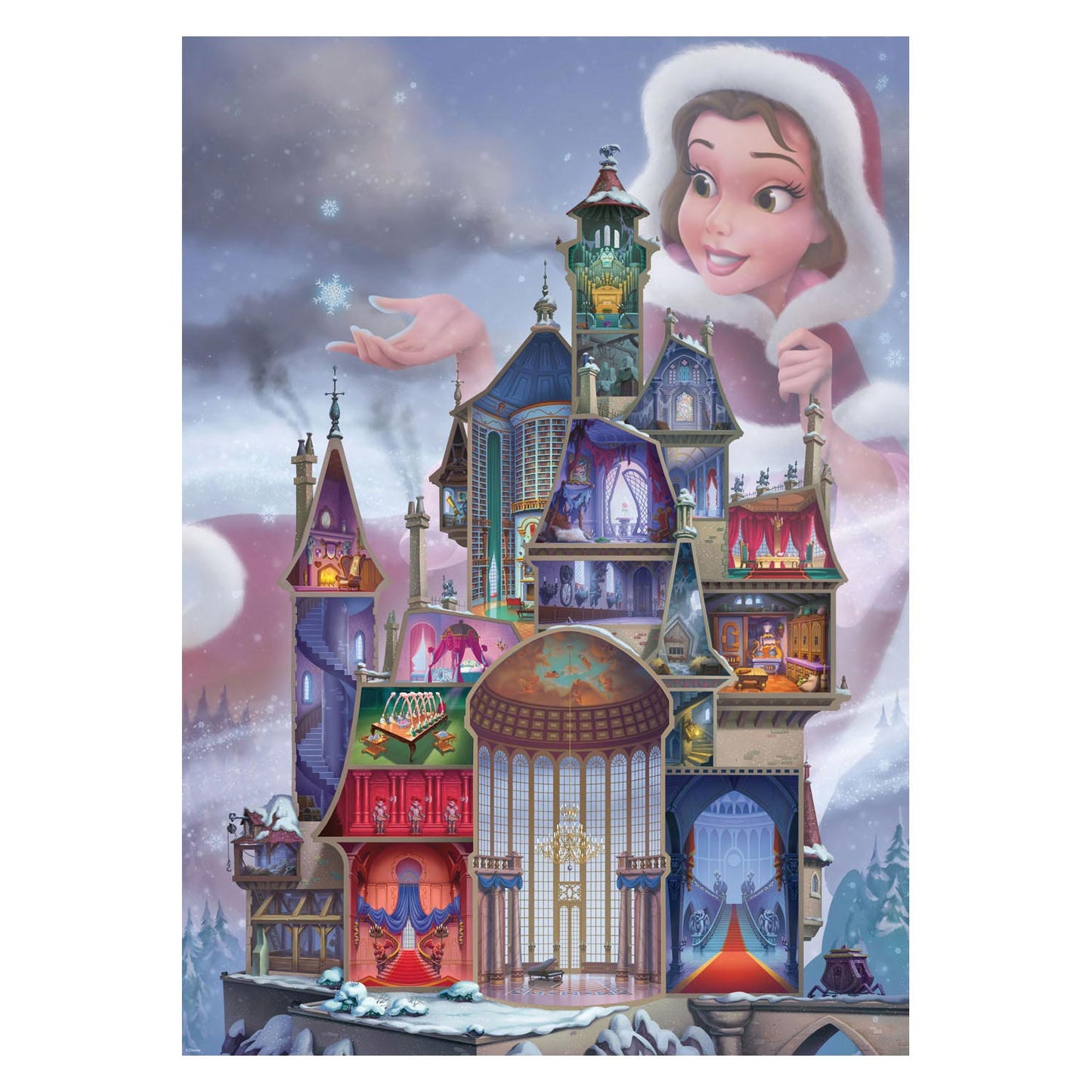 Ravensburger Puzzel Disney Castles - Belle, 1000st.