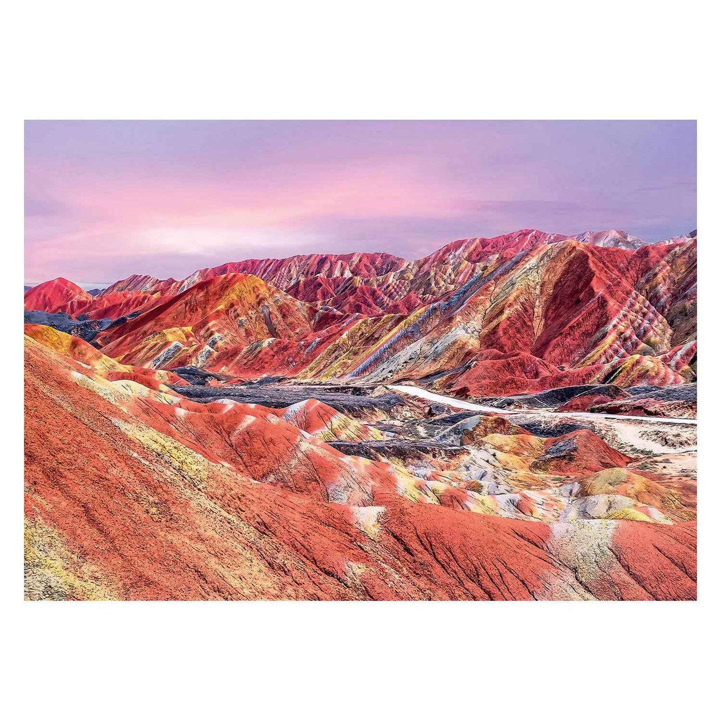 Ravensburger puzzel regenboogbergen, china, 1000st.