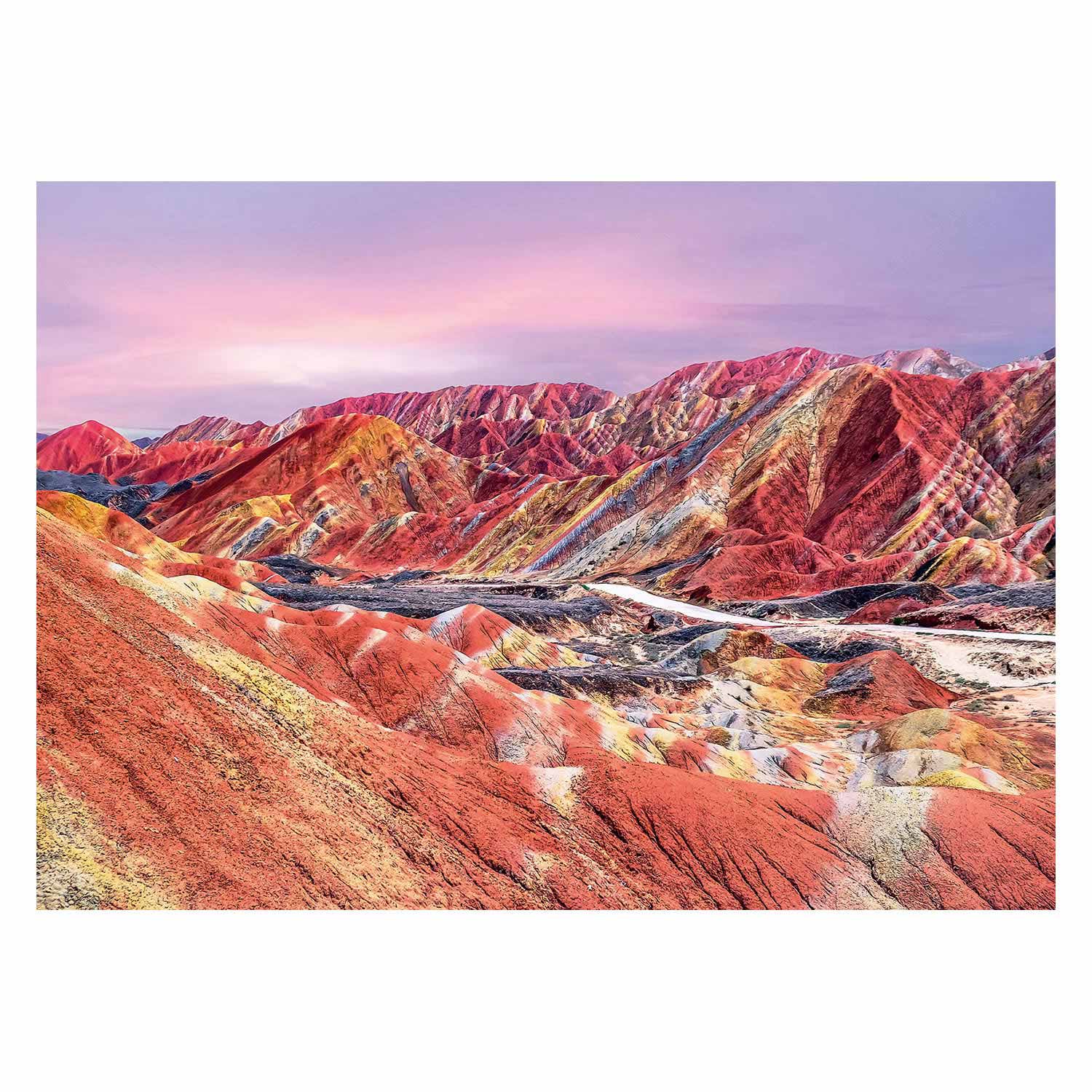 Ravensburger puzzel regenboogbergen, china, 1000st.