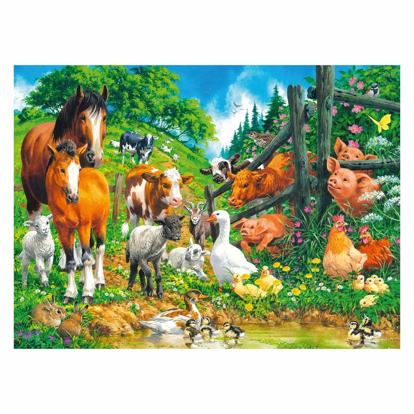 Ravensburger - Puzzel Dierenbijeenkomst 100st. XXL