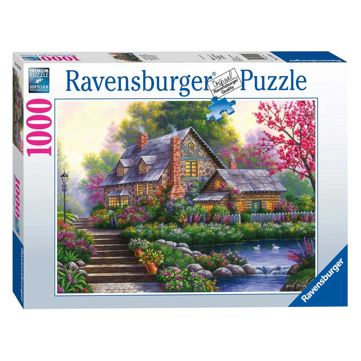 Ravensburger - Puzzel Romantische Cottage 1000st.