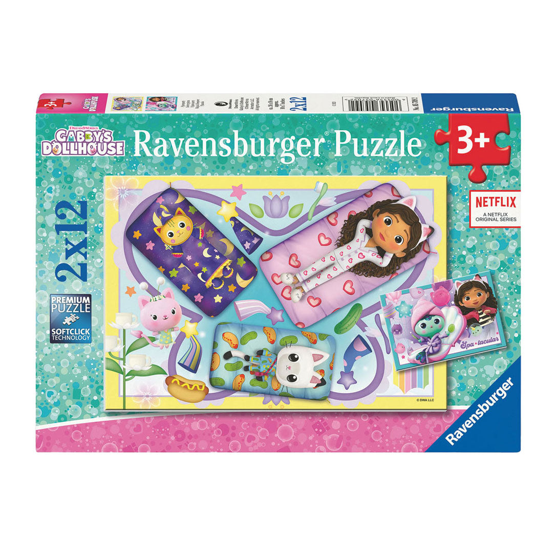 Ravensburger - Gabby's Poppenhuis Legpuzzel 2x12 stuks