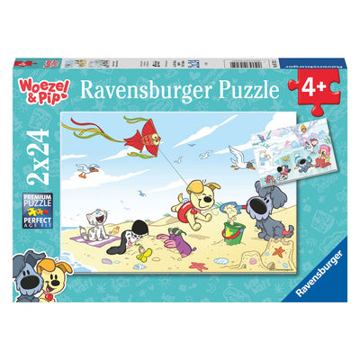 Ravensburger - Woezel Pip Zomer en Winter Legpuzzel 2x24 stuks