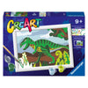 Ravensburger creart schilderen op nummer - dwalende dinosaurus