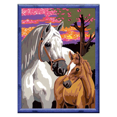Ravensburger creart sunset horses - schilderen op nummer voor kinderen