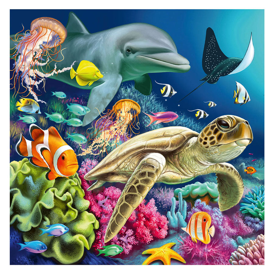 Ravensburger puzzel underwater 3x49 stukjes