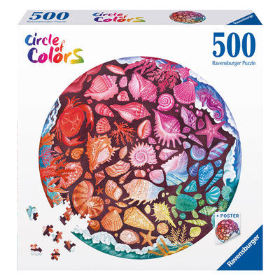 Ravensburger legpuzzel circle of colors zeeschelpen, 500st.
