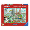Ravensburger legpuzzel fleroux rotterdam, 1000st.
