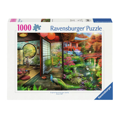 Ravensburger legpuzzel theehuis in japanse tuin, 1000st.