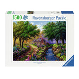 Ravensburger legpuzzel cottage bij de rivier, 1500st. - afbeelding 1