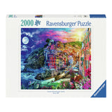 Ravensburger puzzel cinque terre - kleurrijke legpuzzel 2000 stukjes. - afbeelding 1