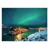 Ravensburger puzzel noorderlicht bij bergsfjord - legpuzzel - 500 stukjes - afbeelding 2
