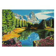 Ravensburger puzzel rocky mountain reflections - legpuzzel - 300 stukjes extra groot - afbeelding 2
