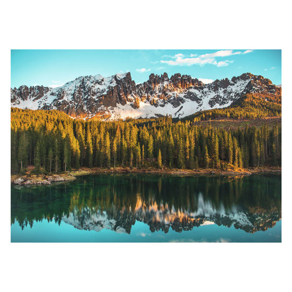 Ravensburger puzzel italian landscapes: lago di carezza - legpuzzel - 1000 stukjes