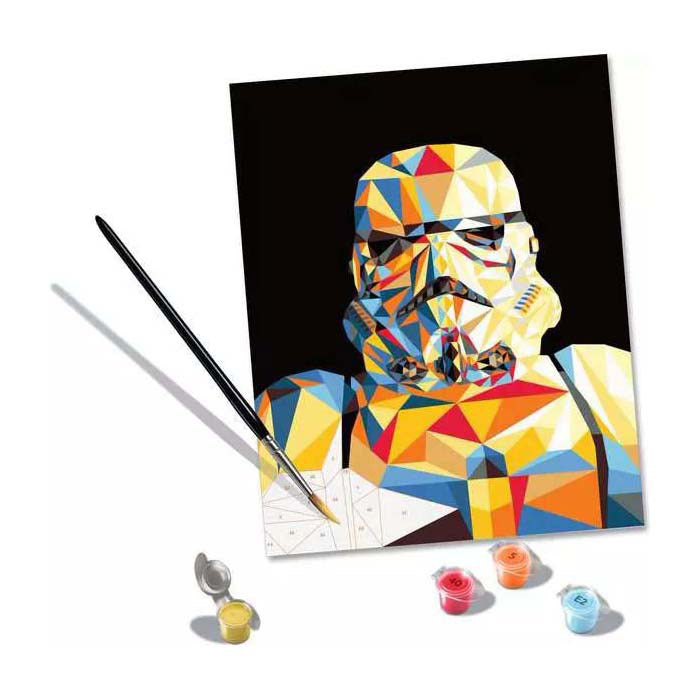 Ravensburger schilderen op nummer star wars stormtrooper creatief pakket.
