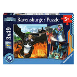 Ravensburger dragons the nine realms legpuzzel, 3x49st. - afbeelding 1