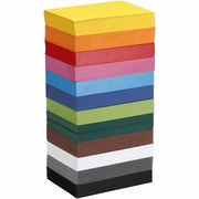 Https: www.cchobby.nl gekleurd-karton-a6-vel-105x148-mm-180-gr-diverse-kleuren-12x100-vel-1-doos - afbeelding 1