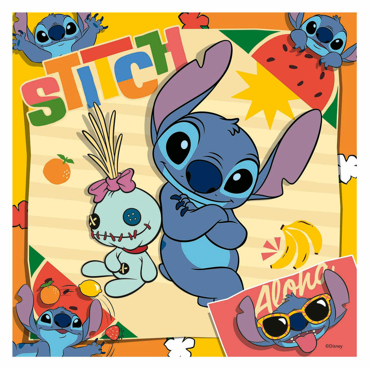 Ravensburger puzzel disney stitch 3x49 stukjes