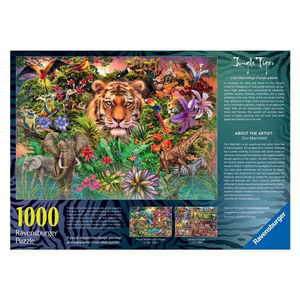 Ravensburger | puzzel | jungle tiger | 1000 stukjes