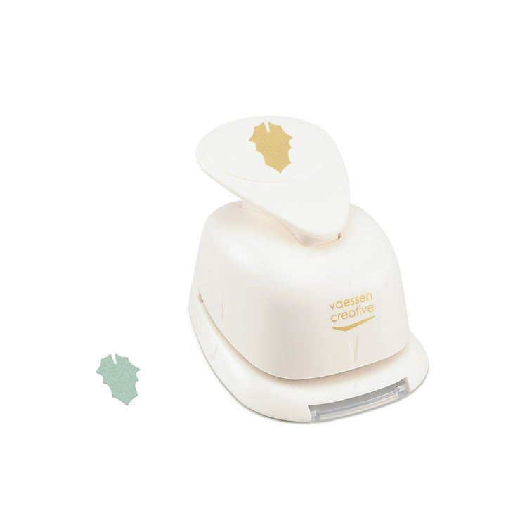 Vaessen creative • figuurpons hulstblad medium 1,9x2,4cm
