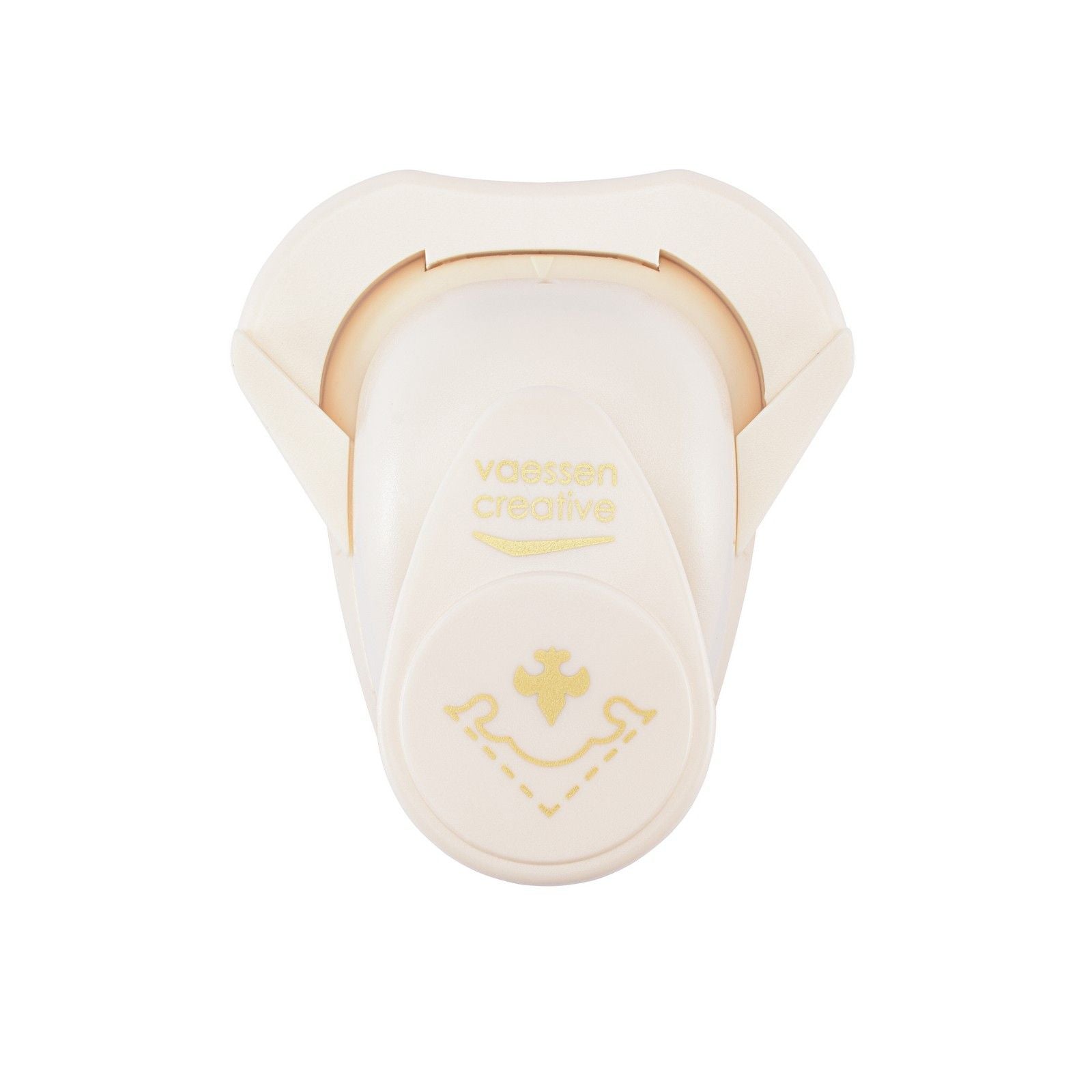 Vaessen creative • hoekpons lelie met sierrand 1,8x2,2cm