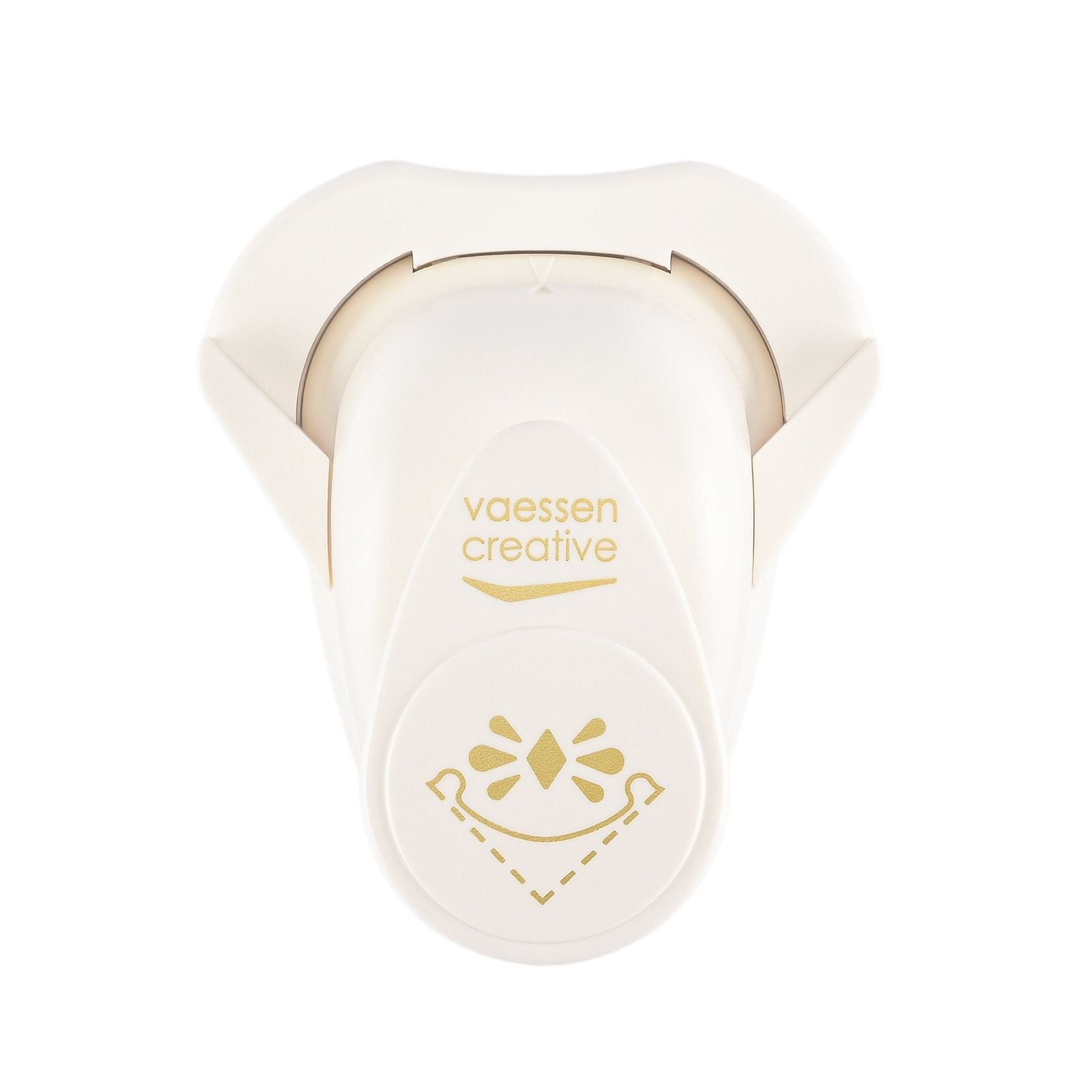 Vaessen creative • hoekpons ruit met sierrand 1,8x2,3cm