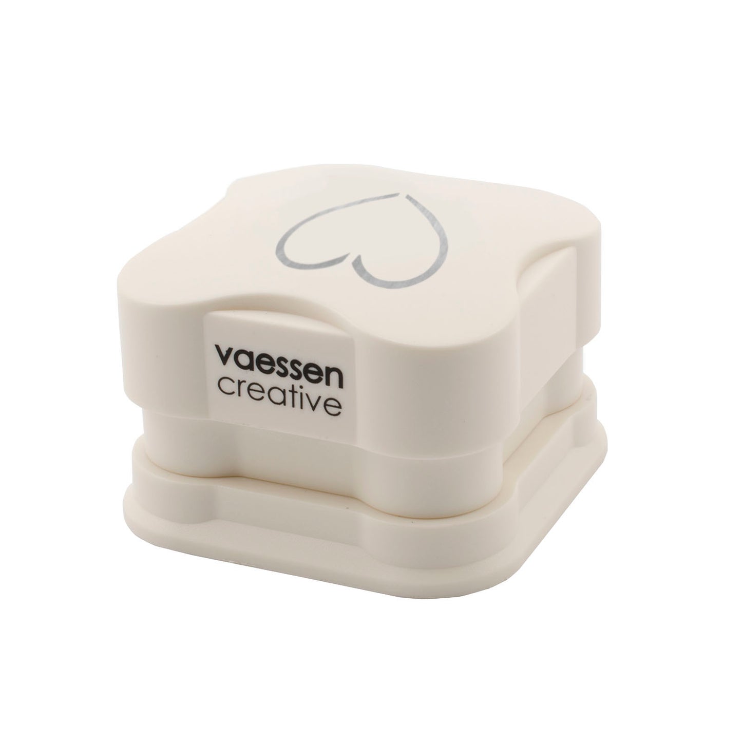 Vaessen creative • magnetische pons 3d hart 3,8x3,8cm
