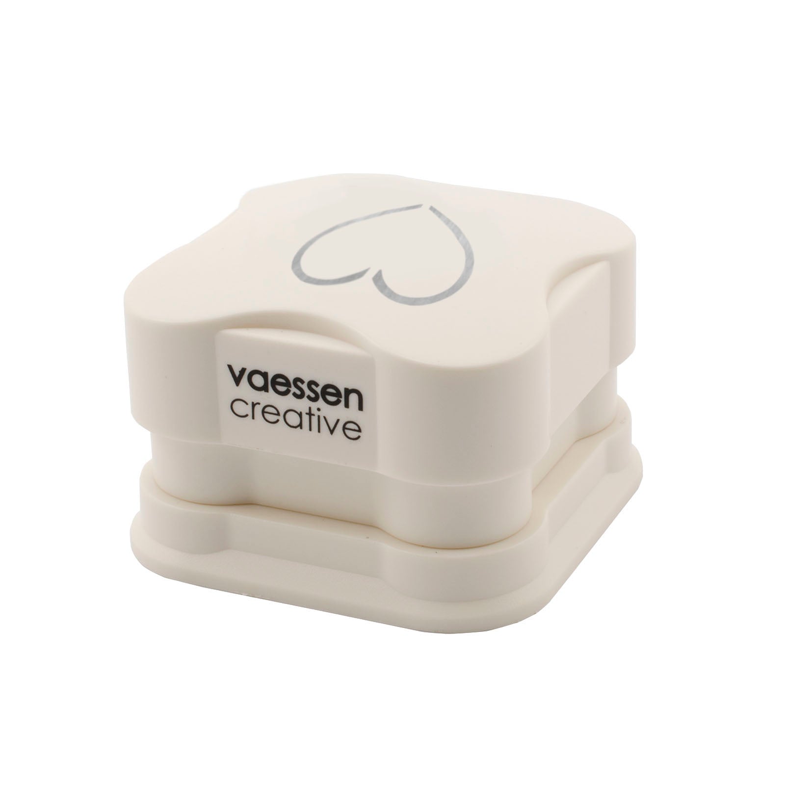 Vaessen creative • magnetische pons 3d hart 3,8x3,8cm