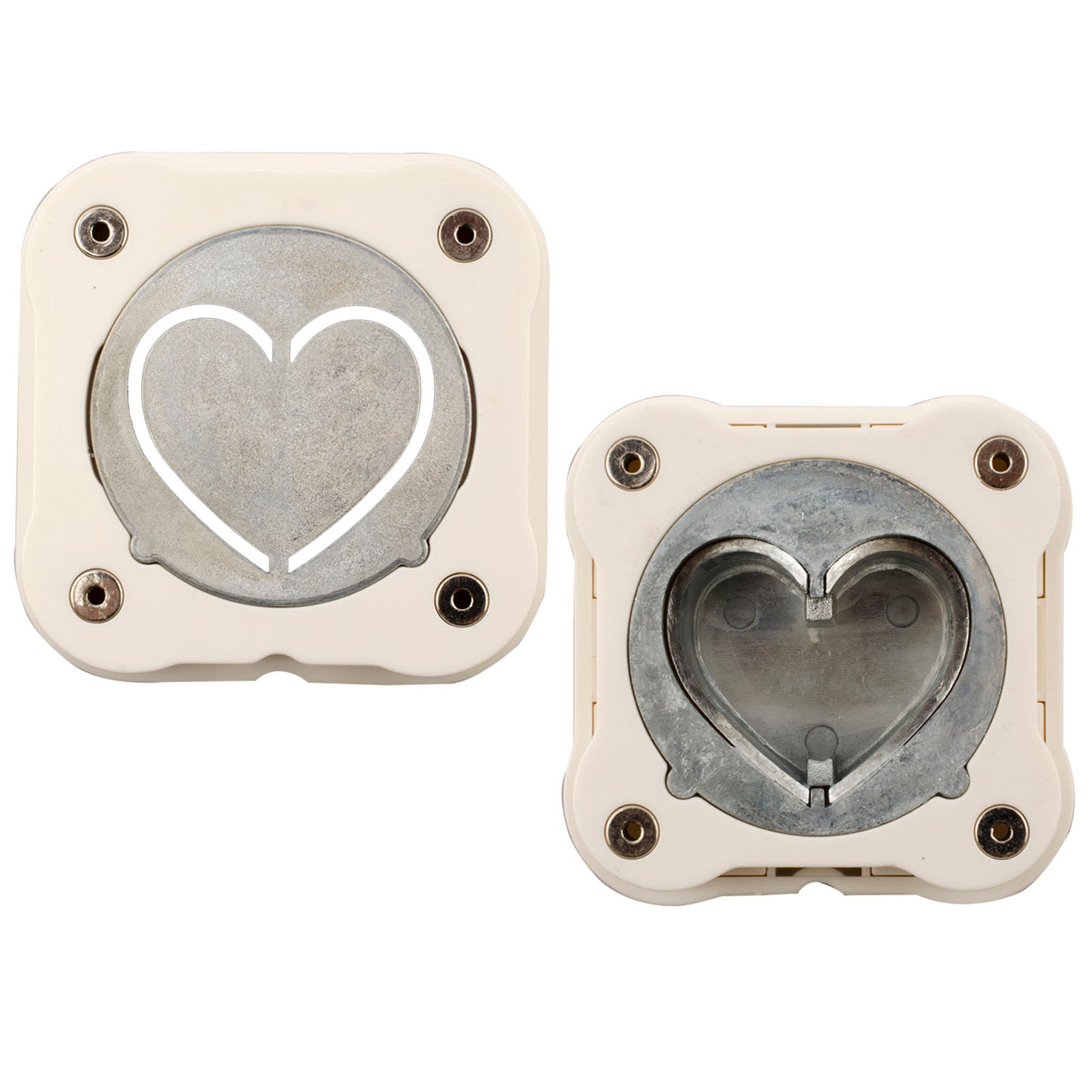 Vaessen creative • magnetische pons 3d hart 3,8x3,8cm