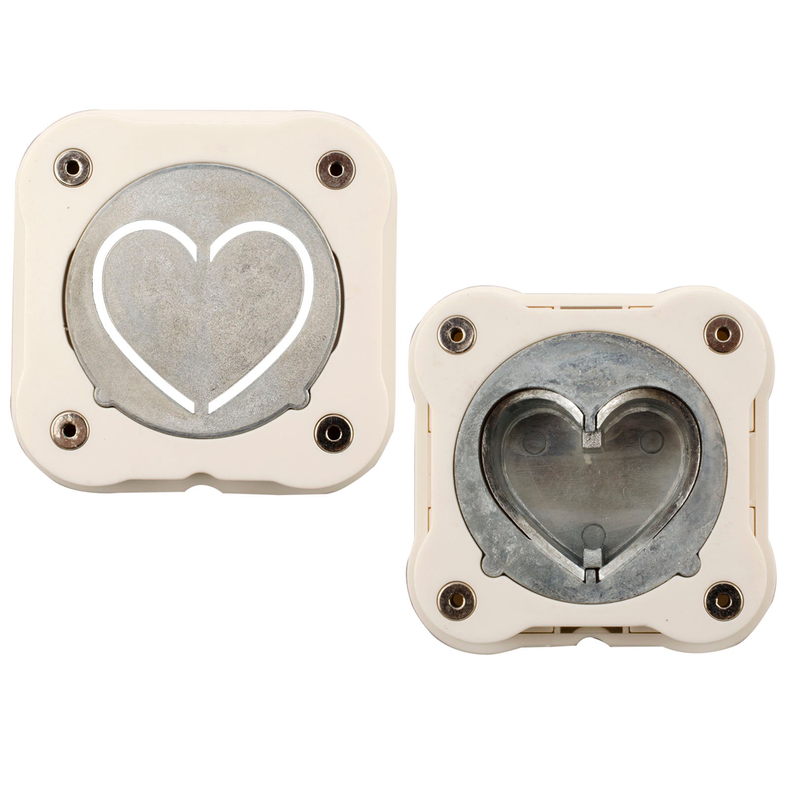 Vaessen creative • magnetische pons 3d hart 3,8x3,8cm