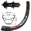 Xlc rw-a19 rear wheel 29 disc 12mm