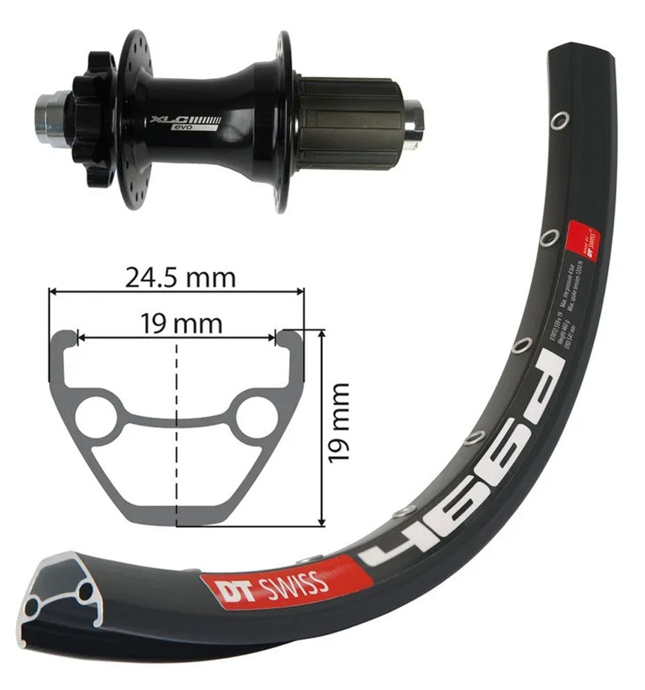 Xlc rw-a19 rear wheel 29 disc 12mm