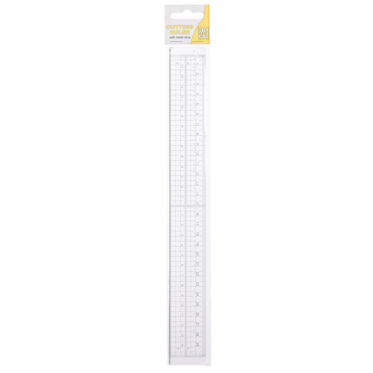Nellie's choice • cutting ruler with metal strip 30cm