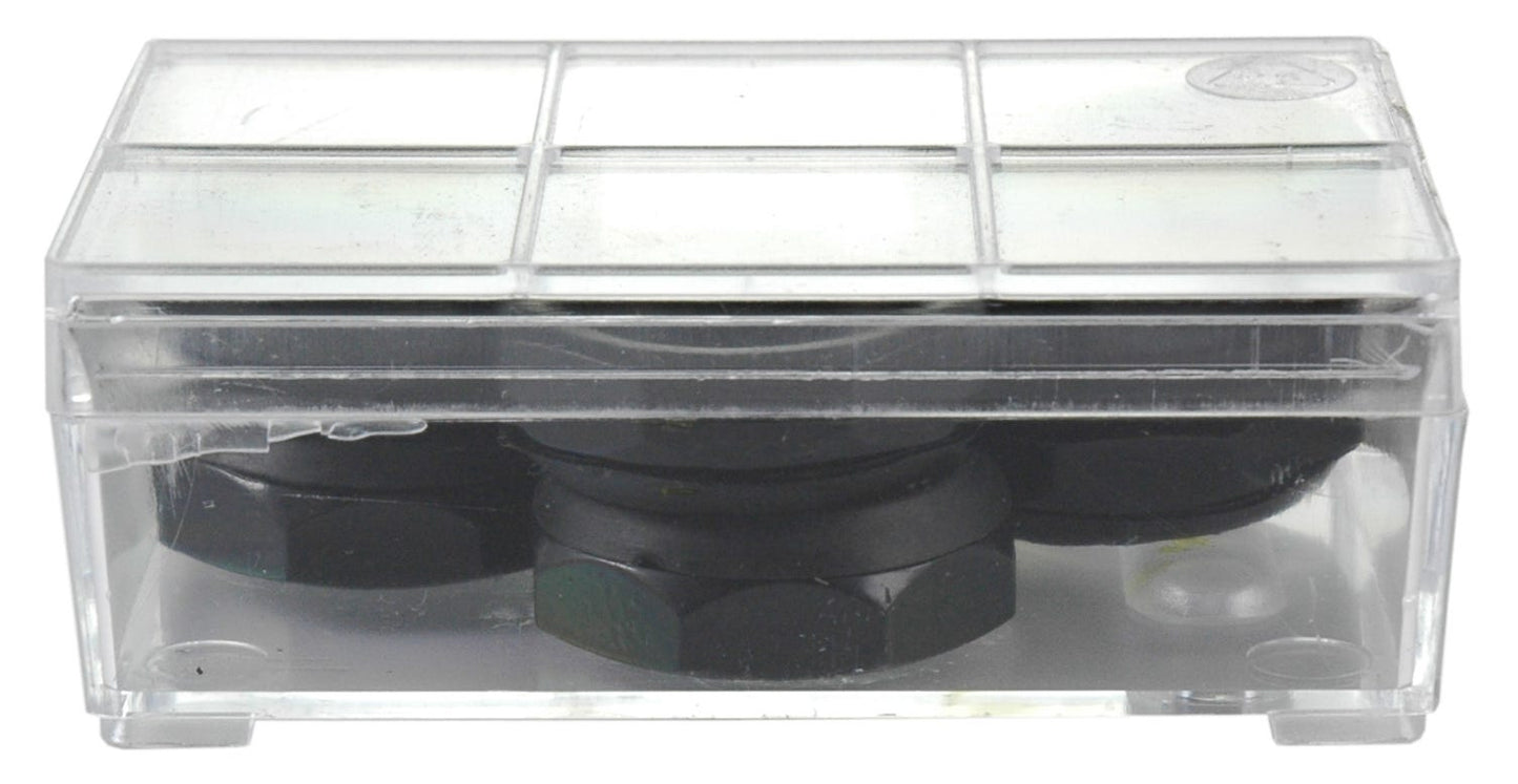 Bofix balhoofd open bovenmoer 22,2mm zwart (6st)