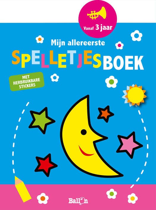 De ballon mijn allereerste spelletjesboek met herbruikbare stickers